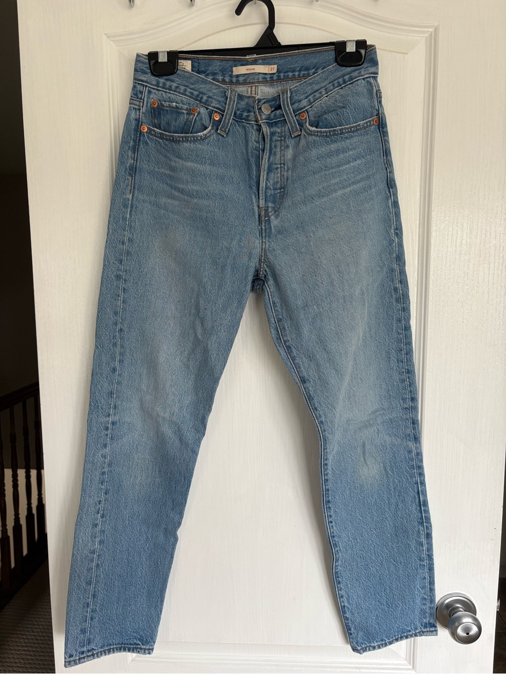 Classic Light Blue Men's Jeans - Casual Straight Fit